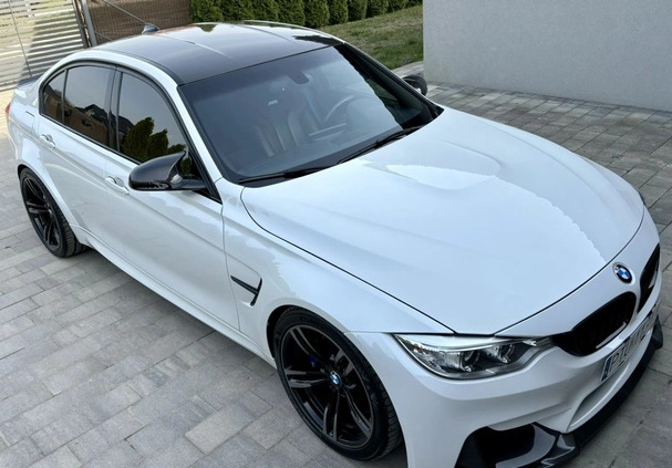 BMW M3 cena 169000 przebieg: 64500, rok produkcji 2016 z Chmielnik małe 781